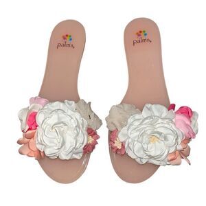 Palms Pink Rubber Sandals(Size 8-9)